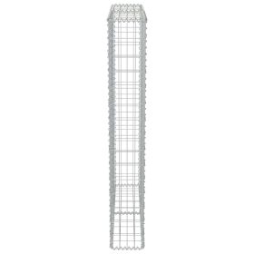vidaXL Gabion Wall with Covers Galvanised Steel 100x20x150 cm