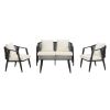 U_STYLE Durable and Comfortable Outdoor Seating Set,Suitable for Patios, Lawns, and Poolsides