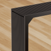 46" Solid Wood Narrow Console Table Black for Living Room, Foyer