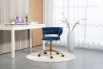 COOLMORE Home Office Desk Chair, Vanity Chair, Modern Adjustable Home Computer Executive Chair Swivel Task Chair for Small Space, Living Room, Make-up