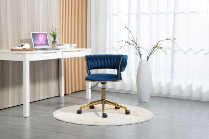 COOLMORE Home Office Desk Chair, Vanity Chair, Modern Adjustable Home Computer Executive Chair Swivel Task Chair for Small Space, Living Room, Make-up