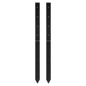 VEVOR Fence Post Anchor Repair Kit, 2 Pack Inner Diameter 2 x2 Inches Heavy Duty Steel Fence Post Support Stakes