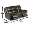 Laurel - Three Piece Power Reclining Living Room Set - Gray