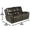 Laurel - Three Piece Power Reclining Living Room Set - Gray