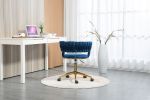 COOLMORE Home Office Desk Chair, Vanity Chair, Modern Adjustable Home Computer Executive Chair Swivel Task Chair for Small Space, Living Room, Make-up