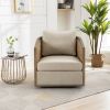COOLMORE Swivel Barrel Chair, Comfy Round Accent Sofa Chair for Living Room, 360 Degree Swivel Barrel Club Chair, Leisure Arm Chair for Nursery, Hotel