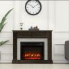 47" Electric Fireplace Remote Control With 2 Drawer