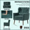 Modern Accent Chair Upholstered Foam Filled Living Room Chairs Comfy Reading Chair Mid Century Modern Chair with Chenille Fabric Lounge Arm Chairs Arm